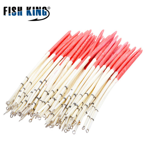 FISH KING 10pcs/lot 18cm Peacock Feather Float fishing float bobber with rings for fishing Floating Floats Fishing Tackles ► Photo 1/6
