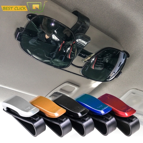 Misima Auto Sun Visor Glasses Fastener Clip Holder For Sunglasses Eyeglasses Ticket Card Universal Multi-Function Portable ► Photo 1/6