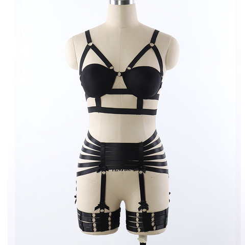 Black Elastic Body Harness BDSM BONDAGE High Waist Garter Belt Set Strap Lingerie Harajuku Punk Goth Fetish Halloween dance Wear - Price history & Review | AliExpress Seller - JLX-HARNESS Store | Alitools.io Black Elastic Body Harness BDSM BONDAGE High Waist Garter Belt Set Strap Lingerie Harajuku Punk Goth Fetish Halloween dance Wear - Price history & Review | AliExpress Seller - JLX-HARNESS Store | Alitools.io