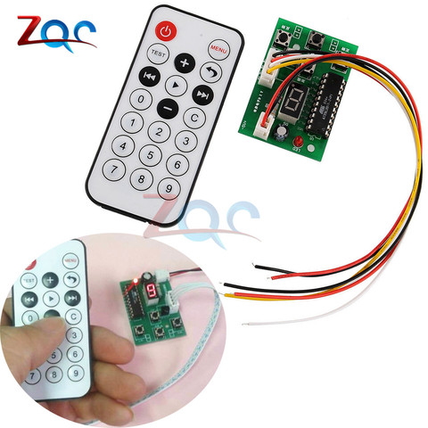 DC 4V-6V Stepper Motor Driver Controller Integrated Board 2-phase 4-wire Speed Adjustable with Remote Control ► Photo 1/6