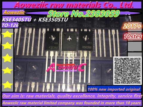 Aoweziic 100% new imported original KSE340 KSE350  KSE340STU KSE350STU triode TO-126 Amplifier to tube power amplifier IC ► Photo 1/5