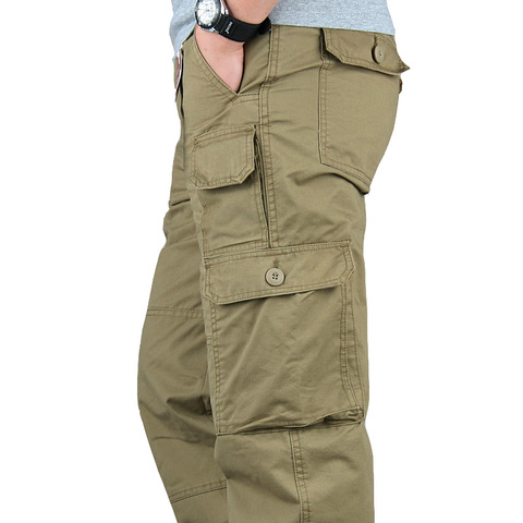 ICPANS Tactical Pants Men Military Army Black Cotton ix9 Zipper Streetwear Autumn Winter Cargo Pants Men military style Trousers ► Photo 1/6