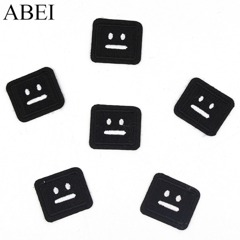 10pcs/lot Sew Patches For Clothes Badge Embroidered Sew On Patch For Clothing Backpack Jeans Smile Face Appliques Patches ► Photo 1/6