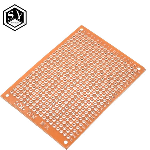 10Pcs Great IT 5*7 PCB 5x7 PCB 5cm 7cm DIY Prototype Paper PCB Universal Board yellow ► Photo 1/2