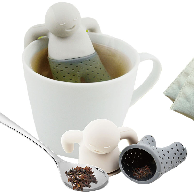 Teaware Little Man Shaped Teapot Filter Brewing Loose Leaf Strainer Tea Infuser