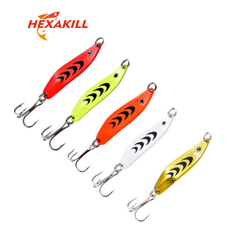 Metal Spinner Spoon Lures Trout Fishing Lure Hard Bait Sequins
