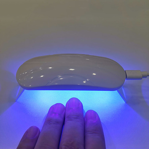 Mini Nail UV LED Lamp 6w UV Gel Polish Curing Machine 3 Beads 365nm 405 Nail Art Tools 60s Fast Dry UV Dryer LED Drier Foldable ► Photo 1/6