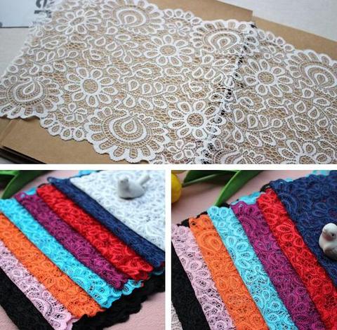 2 Yards Handmade Hair Decoration Lace Fabric 8 Colors Wide Elastic Stretch Lace Trim Wedding Dress Skirt Lace Trim ► Photo 1/6