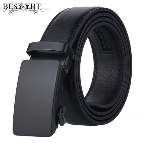 Best YBT Men Imitation Leather Belt Alloy Automatic Buckle Belt High Quality Business Affairs Casual Fashion Men Belt ► Photo 1/6