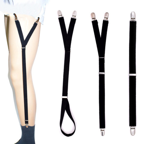 Fashion Men Shirt Stays Garter Suspenders Holder Elastic Y Shape Adjustable Uniform Locking Clamp Braces Shirts Garters ► Photo 1/1