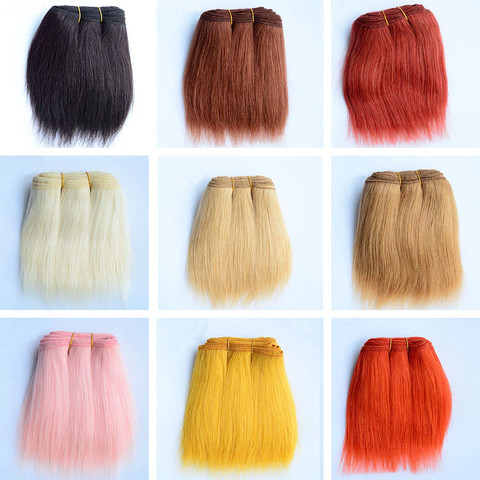 18cm Wool Hair Extensions for America Blyth SD BJD Puliip Kurhn All Dolls 1 Pieces Straight Wool Hair Wefts DIY Doll Hair Wigs ► Photo 1/6