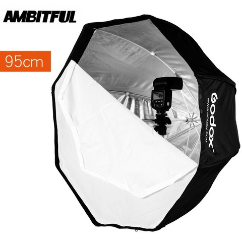 Godox Portable 95cm / 37.5in Umbrella Octagon Softbox Reflector for Flash Speedlight ► Photo 1/1