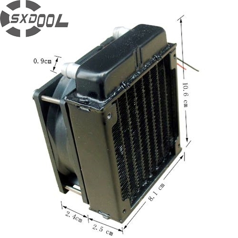 SXDOOL 80mm aluminium radiator fan included water cooling ► Photo 1/2