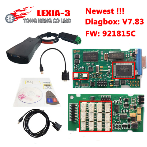 Lexia3 PP2000 Diagbox V7.83 Firmware 921815C Lexia 3 OBDII Diagnostic Tool LEXIA-3 For Ci-troen For Pe-ugeot ► Photo 1/6