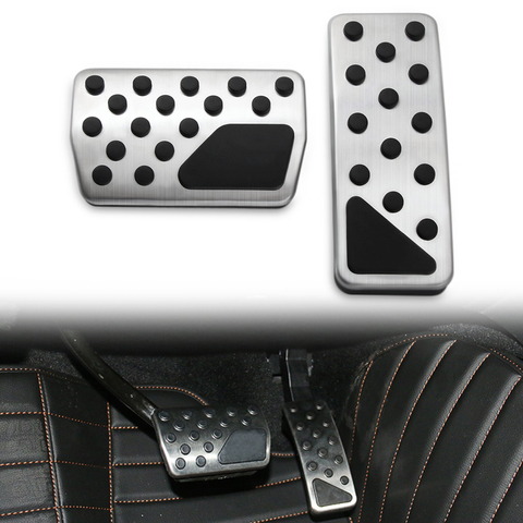 Stainless Steel Car Accessories Gas Brake Foot Rest Pedal For Jeep Grand Cherokee 2010-2017 for Dodge Durango Modified Metal Pad ► Photo 1/6