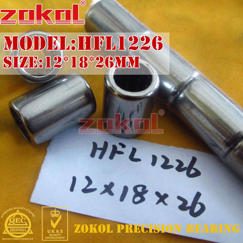 ZOKOL bearing HFL1226 HFL1426 HFL1626 HFL1826 One way needle roller bearing 12*18*26mm 14*20*26mm 16*22*26mm 18*24*26mm ► Photo 1/6