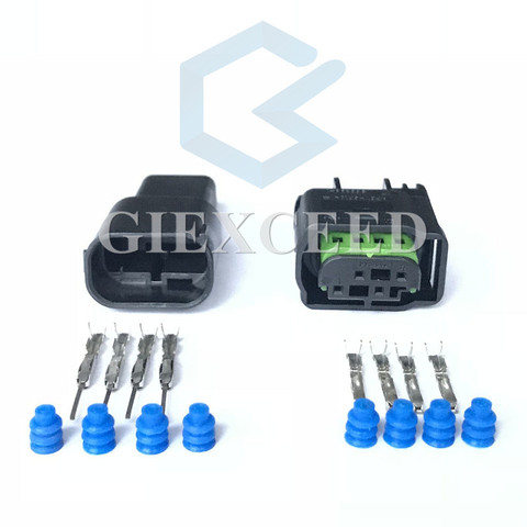 2 Sets 4 Pin 1-967640-1 / 8E0 971 934 / 968399-1 LPG Converter Automotive Harness Connector Auto Socket For VW AUDI BMW ► Photo 1/6