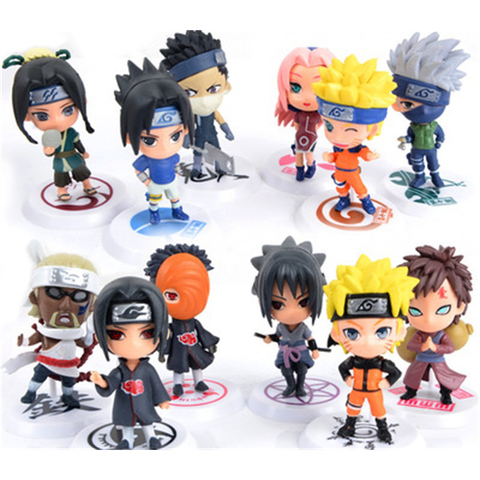 Figures Set of 6Pcs Anime Naruto Shippuden Toy Figure Figurine