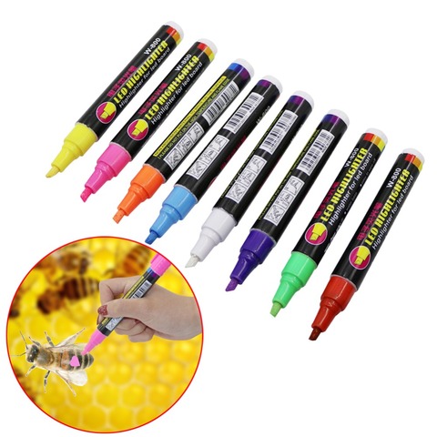 1 Pcs Queen Bee Marking Marker Pen Set 8 Color Beekeeping And Bees Tools Queen Bee Mark Plastic Marks Pen Bee Tools ► Photo 1/5