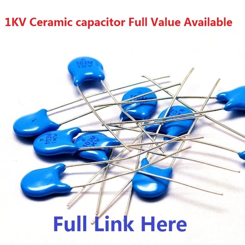 20PCS 1000V Ceramic capacitor 1KV 82PF 100P 100PF 101 150PF 470PF 471 560PF 561 1nf 102 2.2nf 222 4.7nf 472 10nf 103 100nf 104 ► Photo 1/1