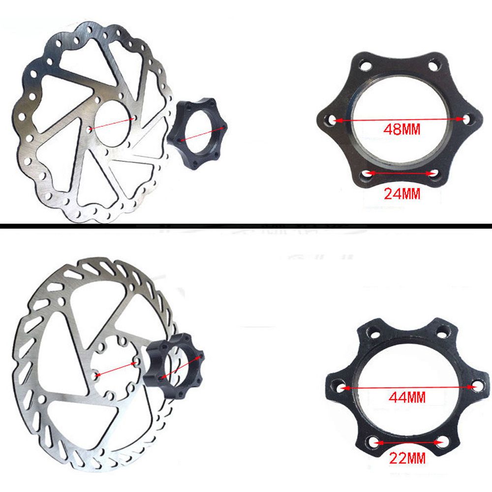 44/48mm Aluminium Alloy Compatible with MTB Bike Threaded Hubs Disc Brake Rotor Adapter Base,Perfect Bike Accessories