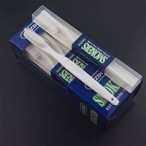 DR.PERFECT  12pcs /Box Home Use Toothbrush  Fancy Packing Super Hard Toothbrush Oral Care Double Oral Cleaning ► Photo 1/6