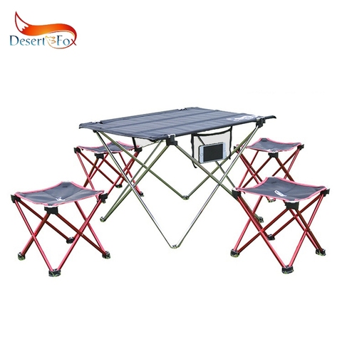 Desert&Fox Camping Foldable Chair & Stool Aluminum Alloy Outdoor Picnic DIY Chair and Table Desk Lightweight BBQ Fishing Tools ► Photo 1/4