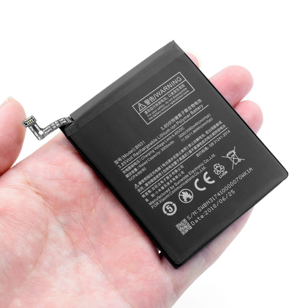 Buy Online Xiaomi Bn31 Bn 31 Bn 31 3 85v 3080mah Battery Lithium Rechargeable Battery For Xiaomi Mi 5x Mi A1 Redmi Note 5a Y1 Lite Alitools