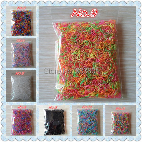 About 3000pcs/bag (small size) Child Baby TPU Hair Holders Rubber Bands New Colorful Elastic Hair Bands Girl's Hair Accessories ► Photo 1/6