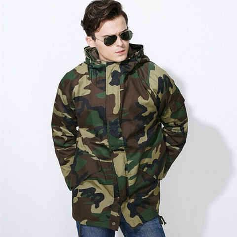 Outdoor G8  Jungle Camouflage training outdoor winter coat male camouflage overcoat cotton coat thick city male cold cold cotton ► Photo 1/3