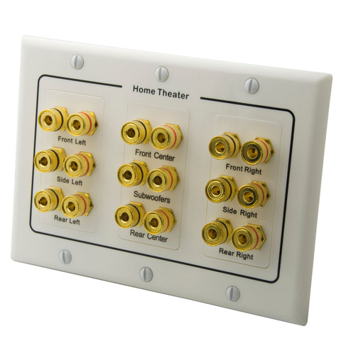 Home Theater 9.0 Surround Sound Speaker Banana Wall Plate ► Photo 1/1