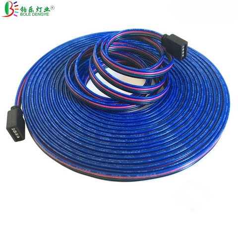 DC 12V 4PIN RGB Extension Cable 22AWG 4 Conductor Extend Cord Wire For 3528 5050 RGB LED Strip 5M 10M 50M 100M Wire Cable ► Photo 1/6