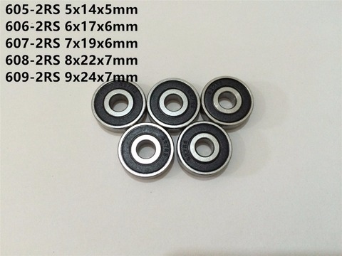 2-10pcs 604-2RS 605-2RS 606-2RS 607-2RS 608-2RS 609-2RS Mini Bearing Deep Groove Rubber Sealed Miniature Bearing Ball Bearings ► Photo 1/4