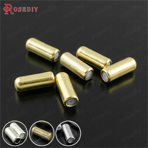 (29919)50PCS 10.5x4MM Gold Color Plated Brass and Rubber Hat Pin and Brooch Pins Stopper Diy Jewelry Findings Accessories ► Photo 1/6