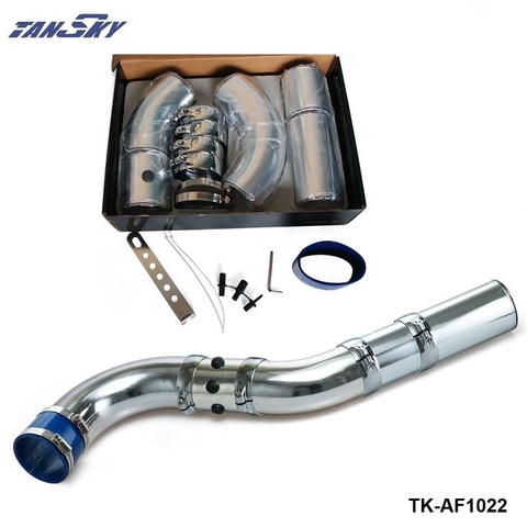 Adjustable Universal  3''Air Filter Turbo Intake Pipe Intercooler Piping Hose Aluminium For Ford Mustang 01-07 TK-AF1022 ► Photo 1/6