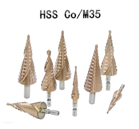xBees HSS Co M35 Cobalt Multiple Hole Step Drill Bit Metal Hole Cutter Step Cone Drill Bits ► Photo 1/3