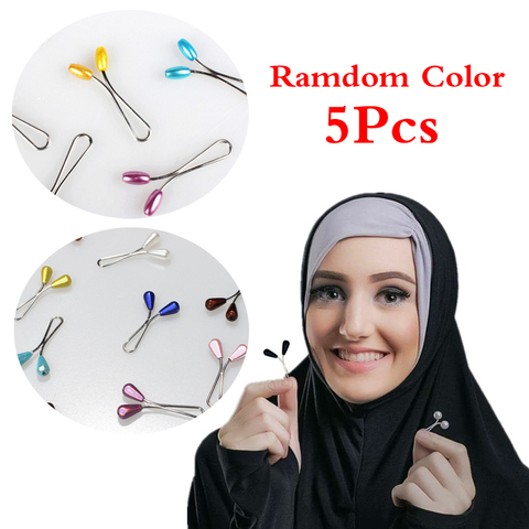 5pcs Pearl Clip Scarf Pin Headscarf Shawl Scarf Accessories Lady Muslim Scarf  Clips New Muslim Hijab Scarf Pin - Price history & Review, AliExpress  Seller - Little Fortunate Store