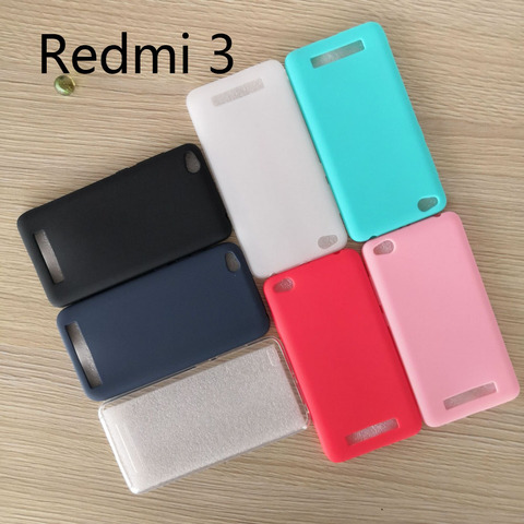 Xiaomi Redmi 3 Case Redmi3 Matte Silicone TPU soft case for Xiaomi Redmi 3 Ultra thin Candy case ► Photo 1/6