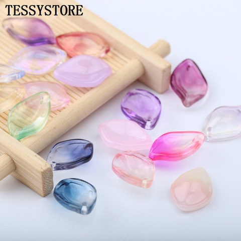 10pcs Petals Shape Lampwork Beads The Three-dimensional Shape Glass Beads For Jewelry Making Hairpin Handmade DIY Accessories ► Photo 1/6