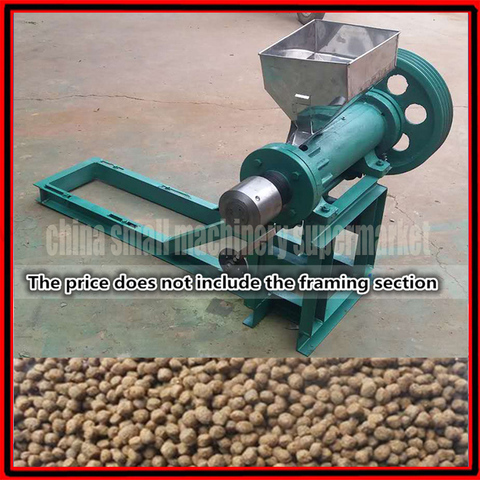 Factory direct sale low price puffed fish feed extruder, fish feed pellet making machine, floating fish feed pellet machine ► Photo 1/1