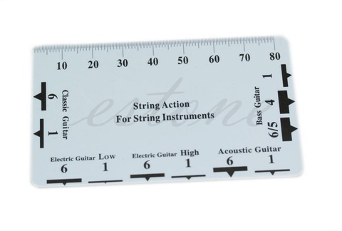 1pc Guitar String Action Gauge String Pitch Ruler Measuring Tool for Bass Classical Electric Acoustic Guitar Luthier Tool ► Photo 1/6