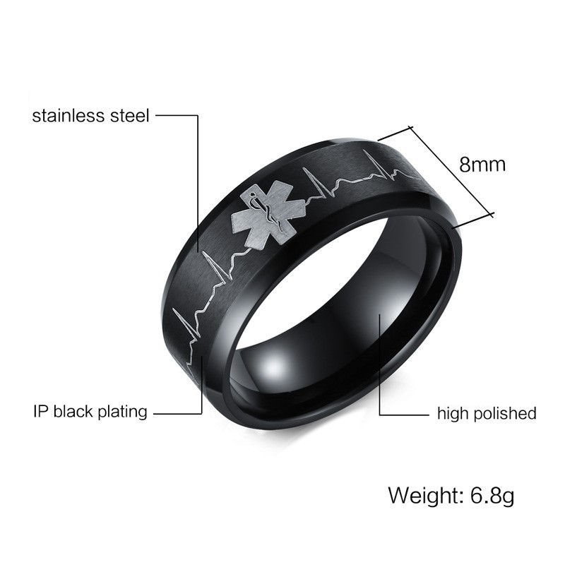 Buy Online Stainless Steel Medical Id Ring Love Health Warning Sign Ring Jewelry Alitools Buy Online Stainless Steel Medical Id Ring Love Health Warning Sign Ring Jewelry Alitools