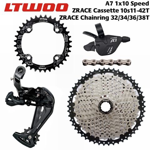 LTWOO A7 10 Speed Shifter + Rear Derailleurs + 42/46/50T ZRACE Cassette / Chainrings + SUMC X10 Chain Groupset, PCR BEYOND M6000 ► Photo 1/6