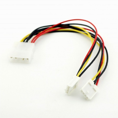 1pc 4 Pin Molex to Dual 4 Pin Floppy PC Power Y Splitter Adapter Connector Cable for Floppy Drive FDD 20cm ► Photo 1/5