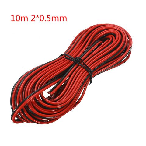 5/10m Speaker Cable 2*0.3mm/2*0.5mm Audio Core Wire For Home Stereo HiFi/Car Audio System Red And Black ► Photo 1/5