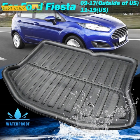 Fit For Ford Fiesta 2009 2010 2011 2012 2013 2014 2015 2016 2017 Hatchback Boot Liner Rear Trunk Mat Cargo Tray Floor Carpet ► Photo 1/6