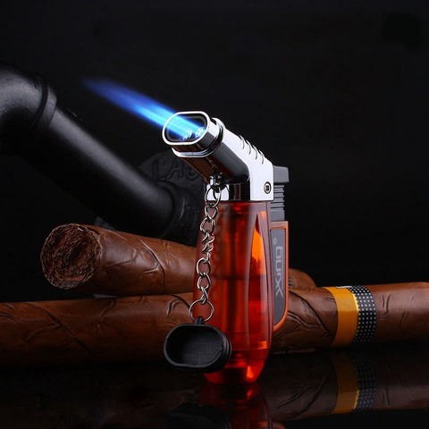Windproof Turbo Lighter Gas Lighter Flame Butane Metal Cigarettes Lighters  Mini