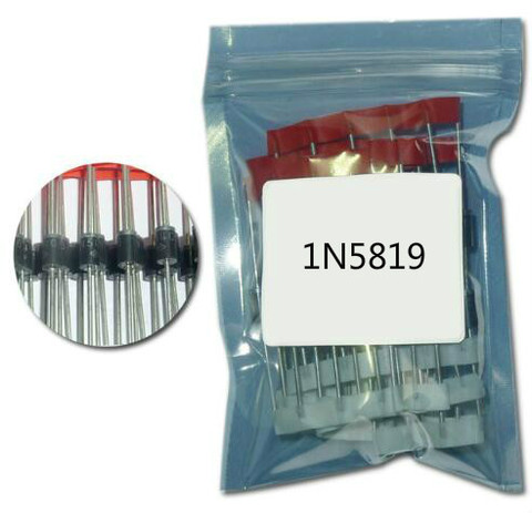 100PCS 1N5819 DO-41 IN5819 1A 40V 5819 SCHOTTKY DIODE ► Photo 1/2