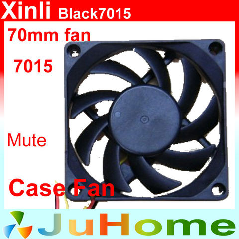 70mm, 7cm fan, 7015 fan, super silent, for power supply, for computer Case cooler, XinLi Black7015 ► Photo 1/6