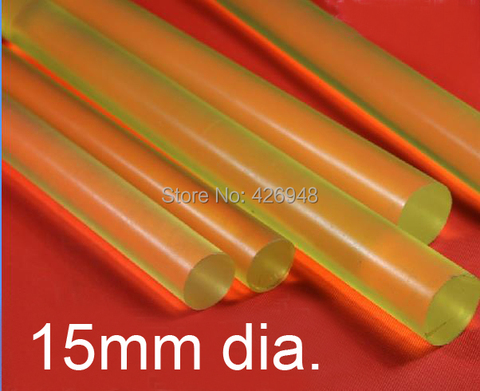 15mm diameter 500mm length PU rod RUBBER SPRING bar polyurethane Elastic rubber round stick ► Photo 1/1